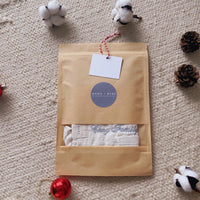 Mini Muslin Squares (A Pair) with Name Embroidery - Christmas Promo!