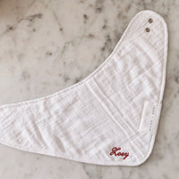 Bandana Bibs (Singles) With Name Embroidery