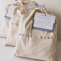 Bean Husk Pillows with Name Embroidery