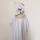 Bear Hooded Ponchos with Name Embroidery