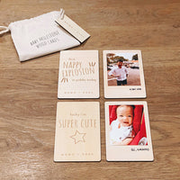momo + bubs + milestone wood cards + baby keepsakes + baby essentials
