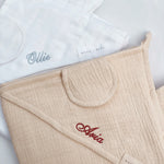 Bear Hooded Towels with Name Embroidery
