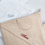 Bear Hooded Towels with Name Embroidery